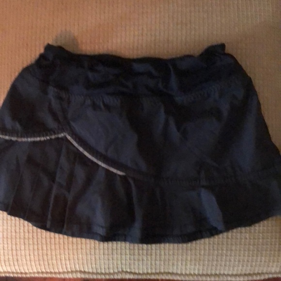 lululemon athletica Skirts Lululemon Black Pleated Ruffle Tennis